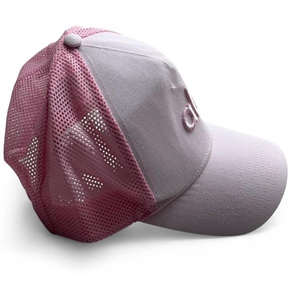 Alo Snapback District Trucker Hat in Pink - Picture 6 of 7